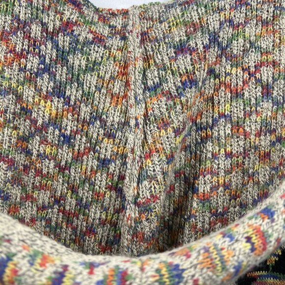 Kamana Women's Cardigan Sweater L Colorful Hooded Southwest Long Sleeve Coatagen - Picture 10 of 12